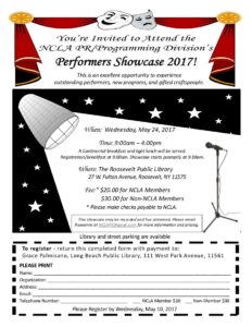 Performers Showcase Event Flyer 2017